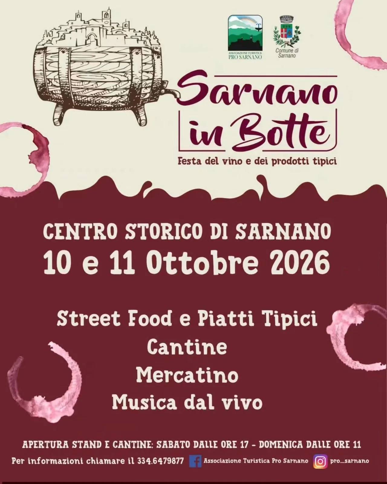 Locandina Sarnano in Botte 2026 a Sarnano (Macerata)