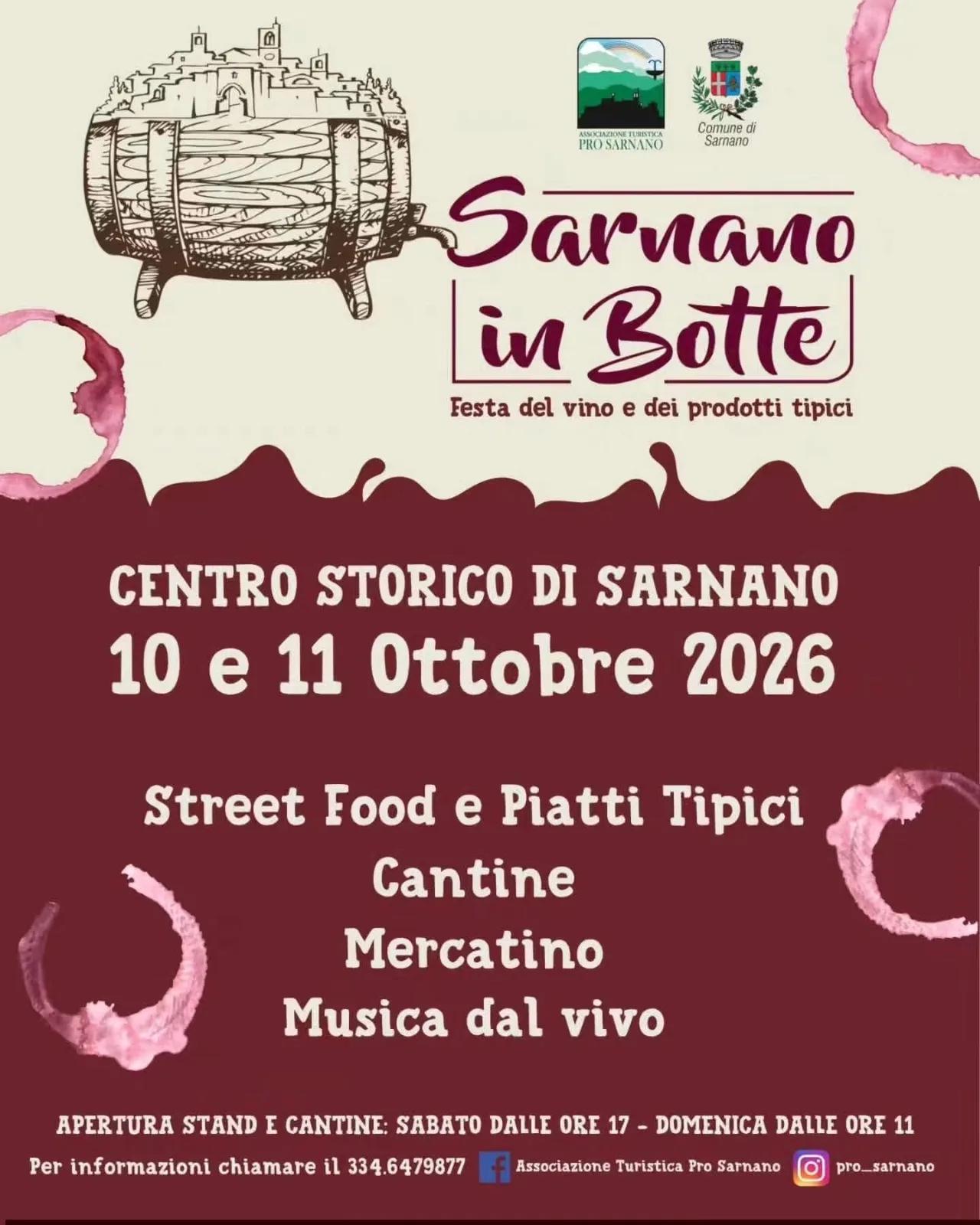 Locandina Sarnano in Botte 2026 a Sarnano (Macerata)