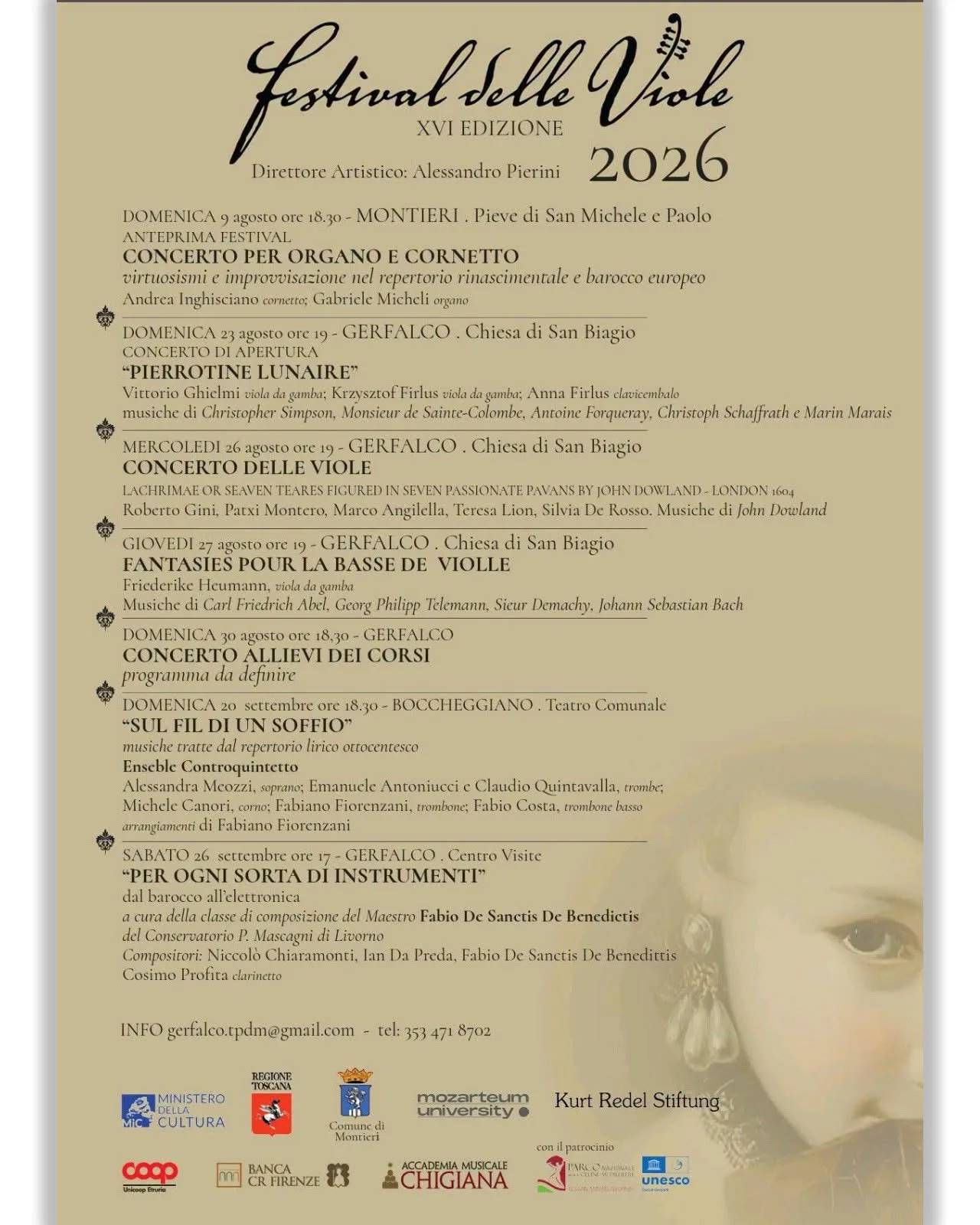 Locandina calendario eventi estate 2026 a Montieri (Grosseto)