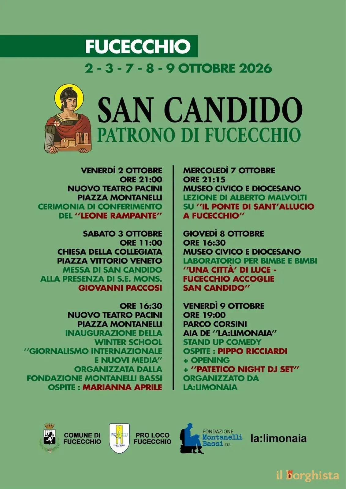 Locandina San Candido — Patrono di Fucecchio 2026 a Fucecchio (Firenze)