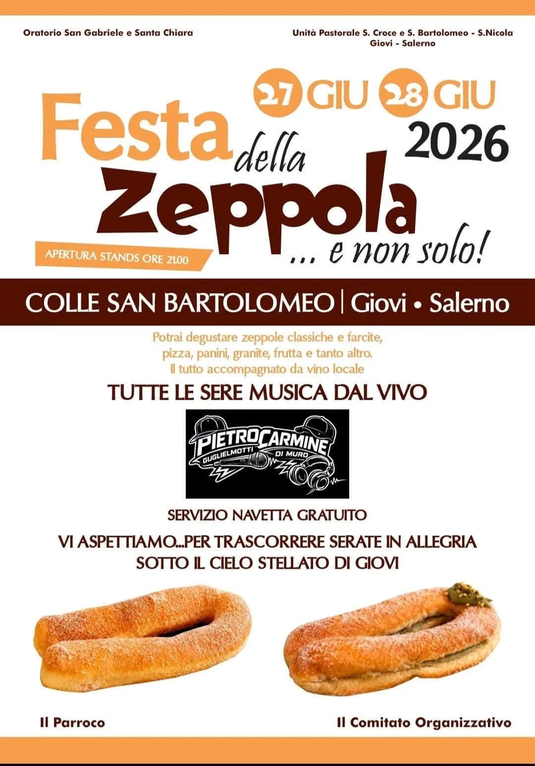 Locandina Festa della Zeppola 2026 a Salerno (Salerno)
