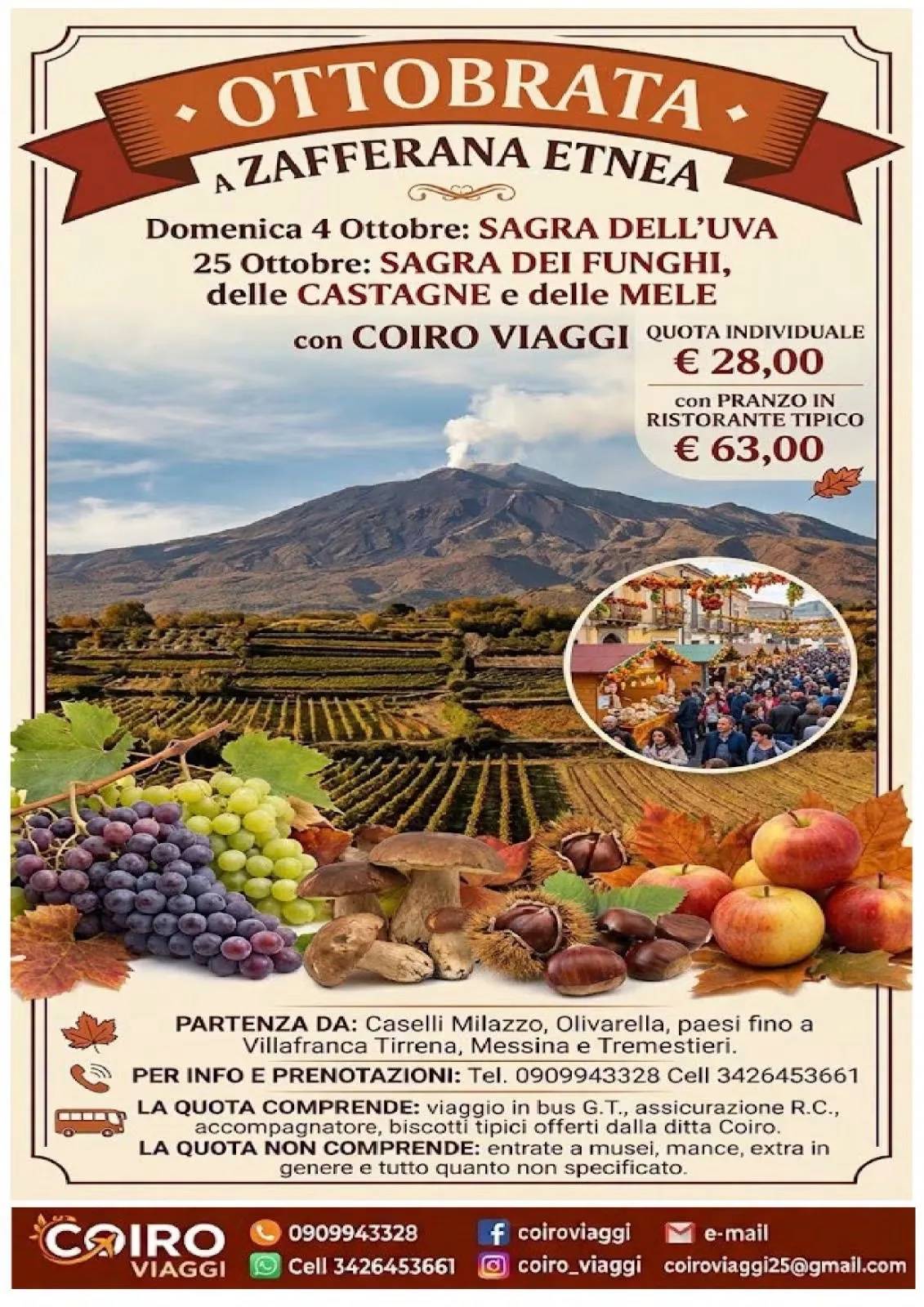 Locandina Ottobrata a Zafferana Etnea 2026 a Zafferana Etnea (Catania)