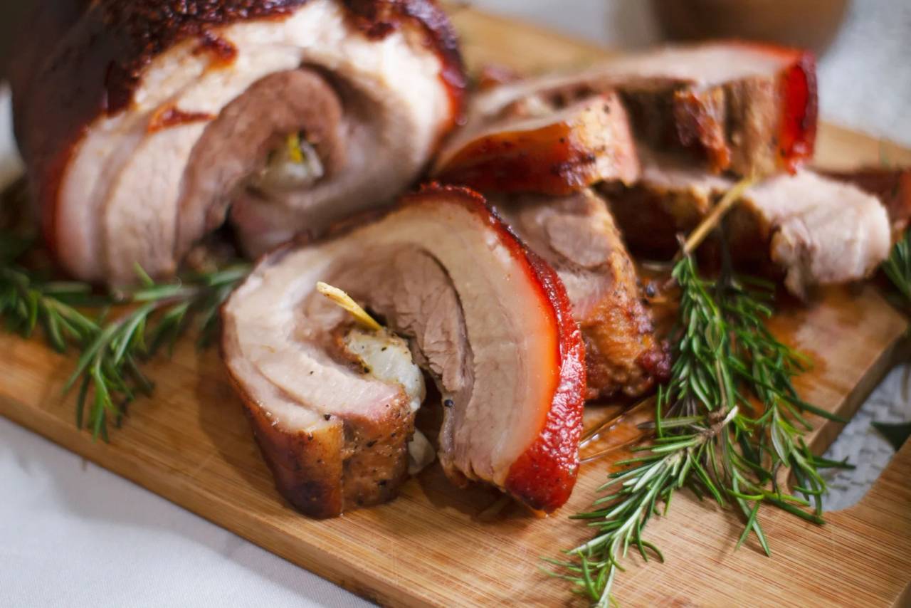 Locandina Sagra della porchetta e dei fagioli con le Cotiche a Monte Santa Maria Tiberina (Perugia)