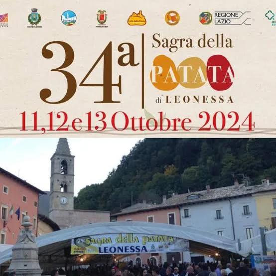 Locandina 34ª Sagra della Patata di Leonessa 2024 a Leonessa (Rieti)