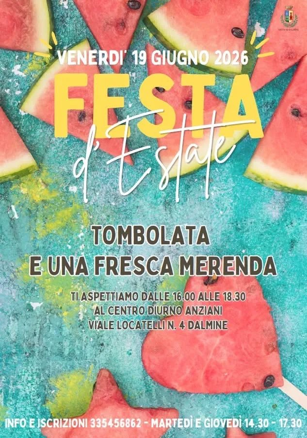 Locandina Festa d'Estate 2026 a Dalmine (Bergamo)