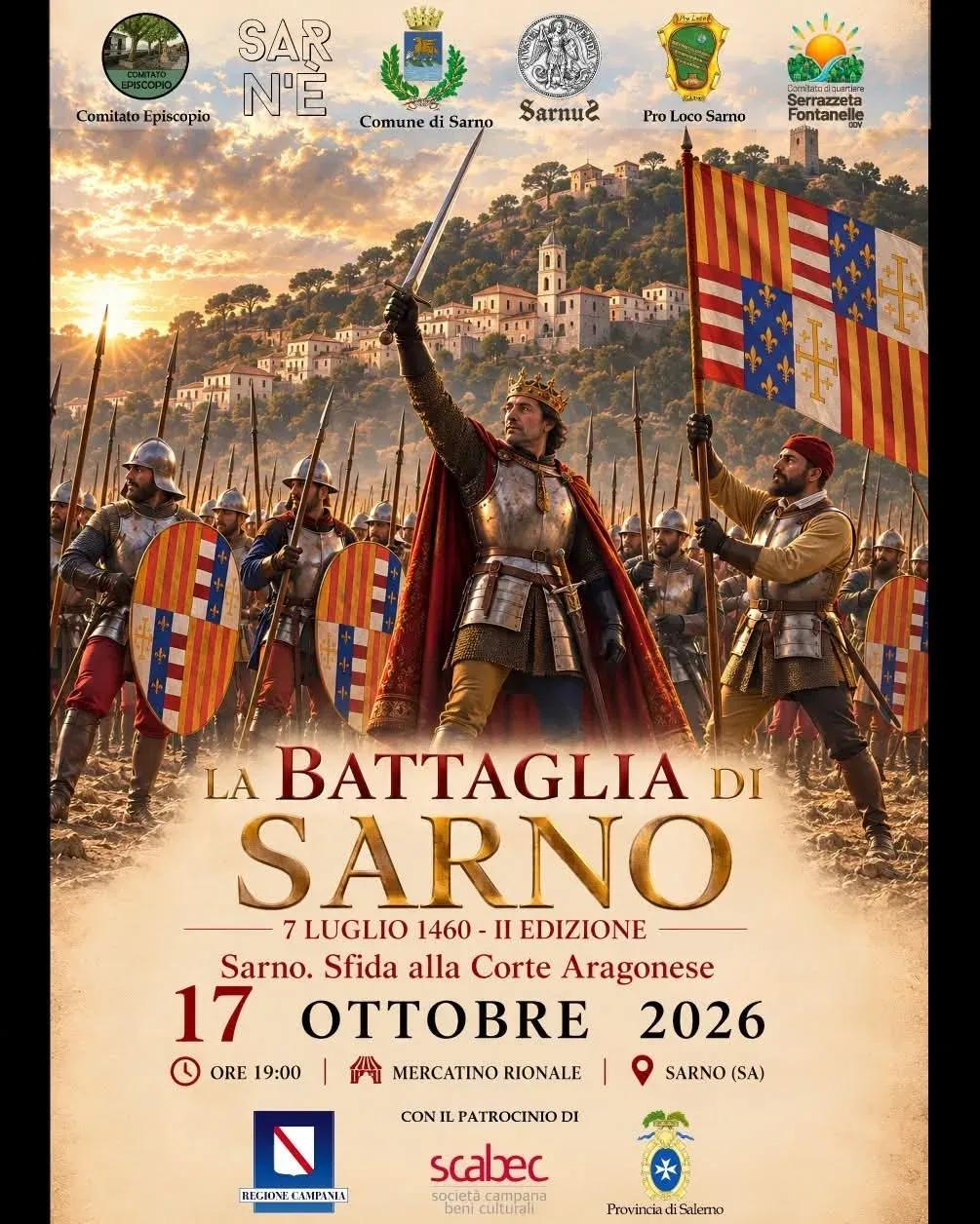 Locandina La Battaglia di Sarno — 2ª Ed. 2026 a Sarno (Salerno)