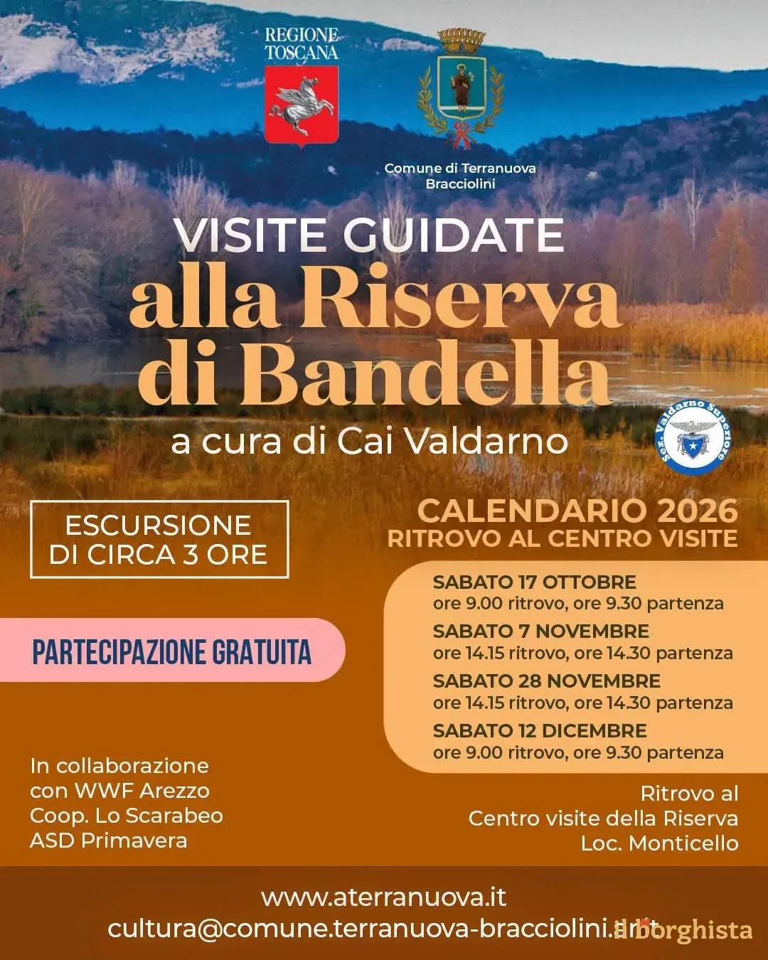 Locandina calendario eventi ottobre-dicembre 2026 a Terranuova Bracciolini (Arezzo)