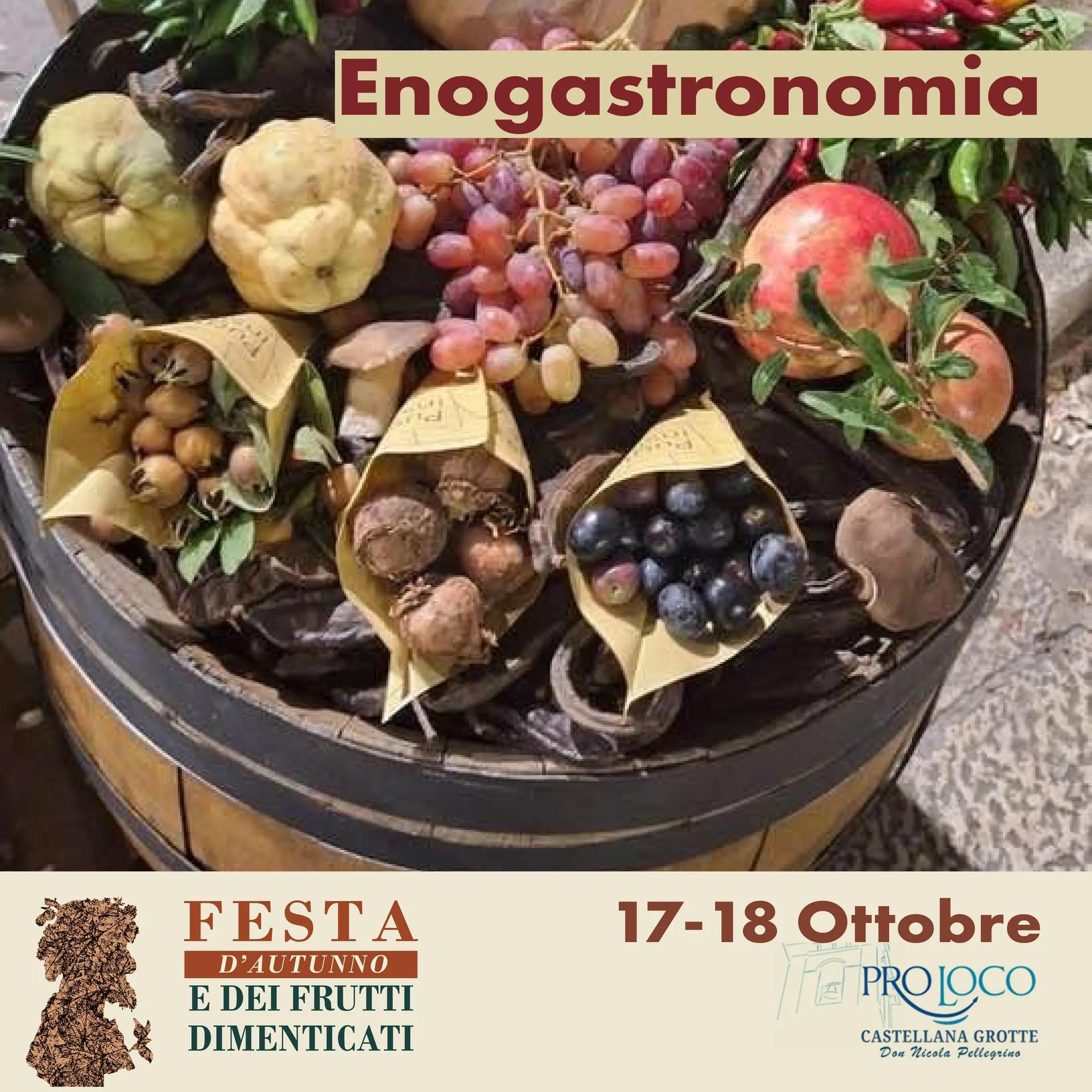 Locandina Festa d’autunno e dei frutti dimenticati a Castellana Grotte (Bari)
