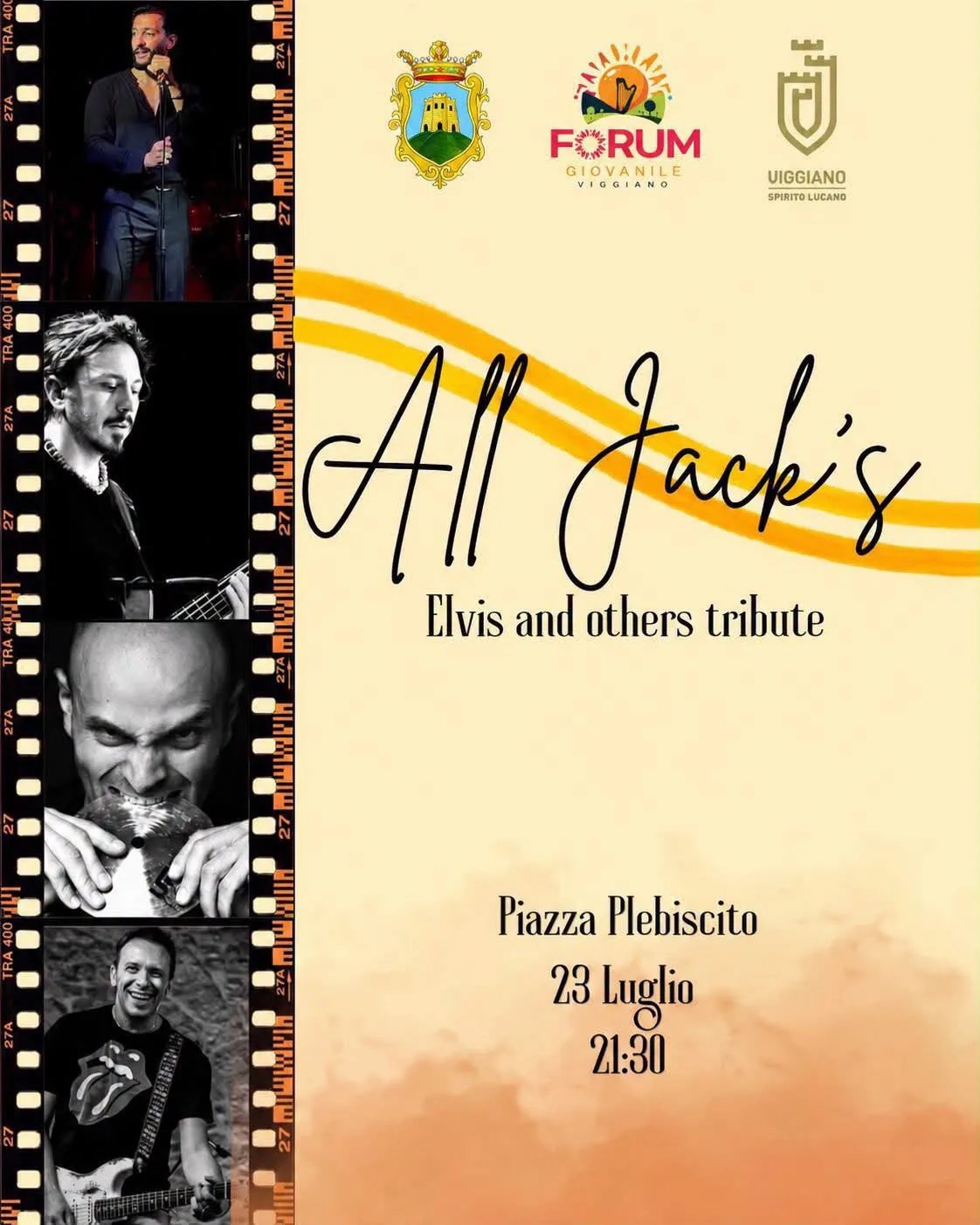 Locandina All Jack's Elvis and Others Tribute 2026 a Viggiano (Potenza)