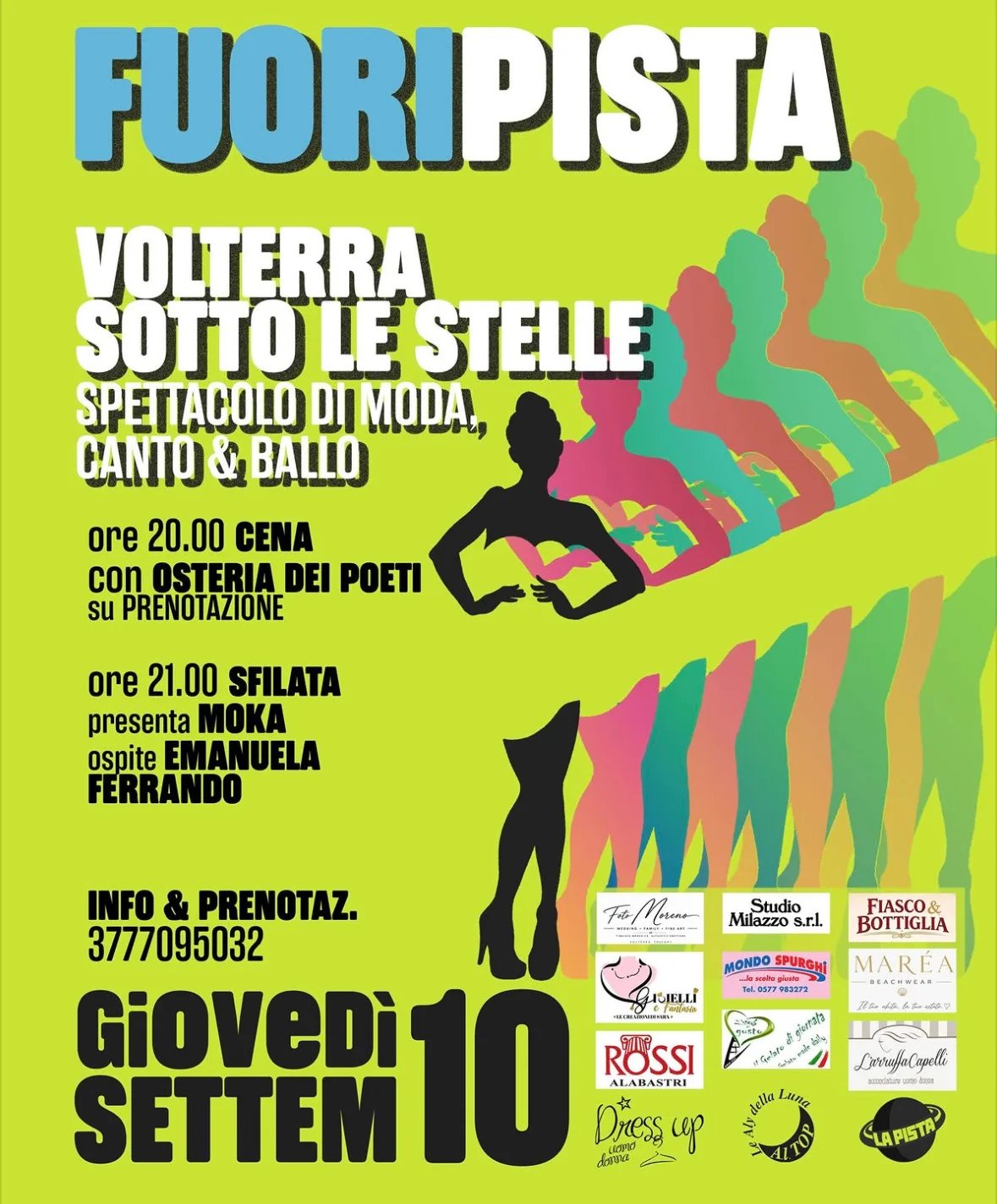 Locandina Fuoripista Volterra sotto le stelle 2026 a Volterra (Pisa)