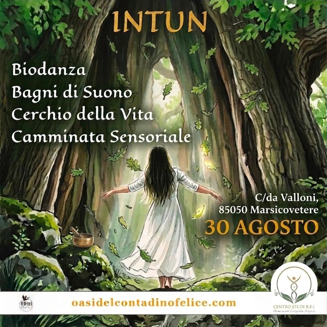 Locandina Intun Biodanza e Camminata Sensoriale 2026 a Marsicovetere (Potenza)