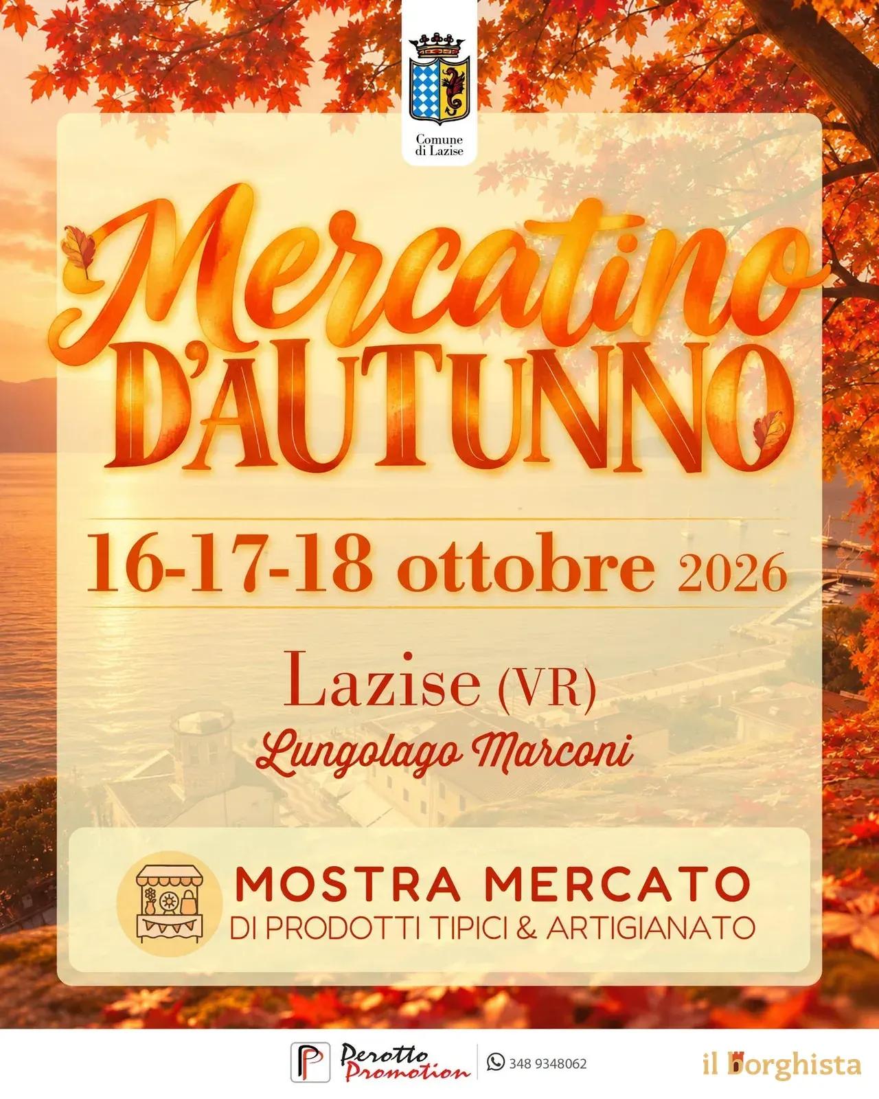 Locandina Mercatino d'Autunno 2026 a Lazise (Verona)