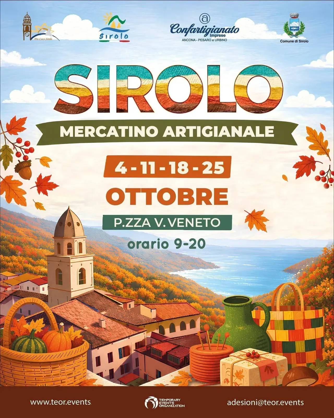 Locandina Mercatino Artigianale Sirolo 2026 a Sirolo (Ancona)