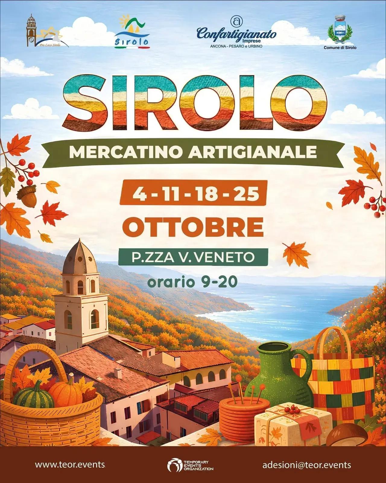 Locandina Mercatino Artigianale Sirolo 2026 a Sirolo (Ancona)