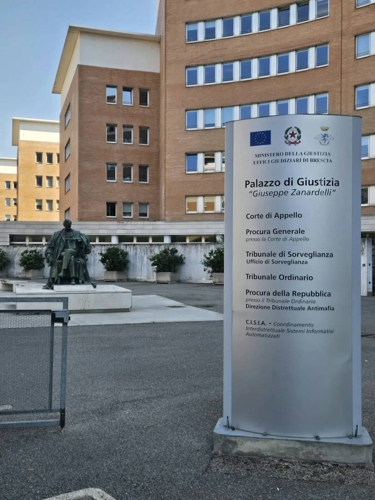 Visita al Palazzo di Giustizia Giuseppe Zanardelli – Nuovo Palagiustizia, Brescia (Brescia). Foto: FAI - Fondo Ambiente Italiano / Foto di Delegazione FAI di Brescia
