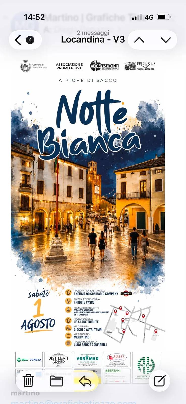 Locandina Notte Bianca 2026 a Piove di Sacco a Piove di Sacco (Padova)