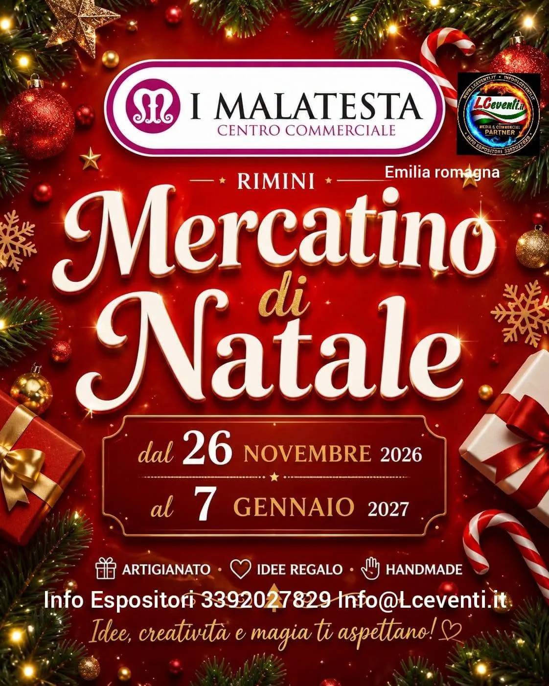 Locandina Mercatino di Natale 2026–2027 a Rimini (Rimini)