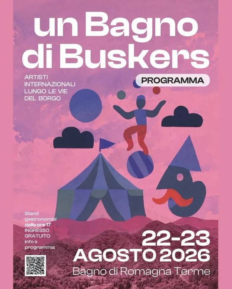 Locandina Un Bagno di Buskers 2026 a Bagno di Romagna (Forlì-Cesena)