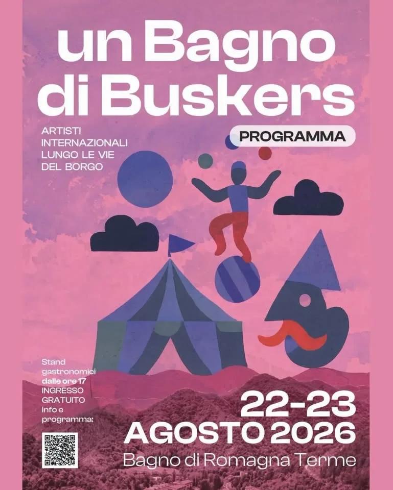 Locandina Un Bagno di Buskers 2026 a Bagno di Romagna (Forlì-Cesena)