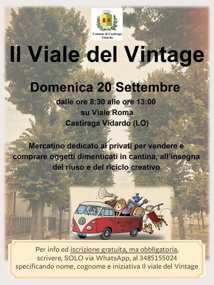 Locandina Il Viale del Vintage 2026 a Castiraga Vidardo (Lodi)