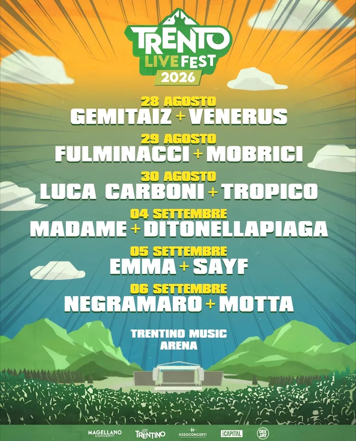 Locandina Emma + Sayf — Trento Live Fest 2026 a Trento (Trento)