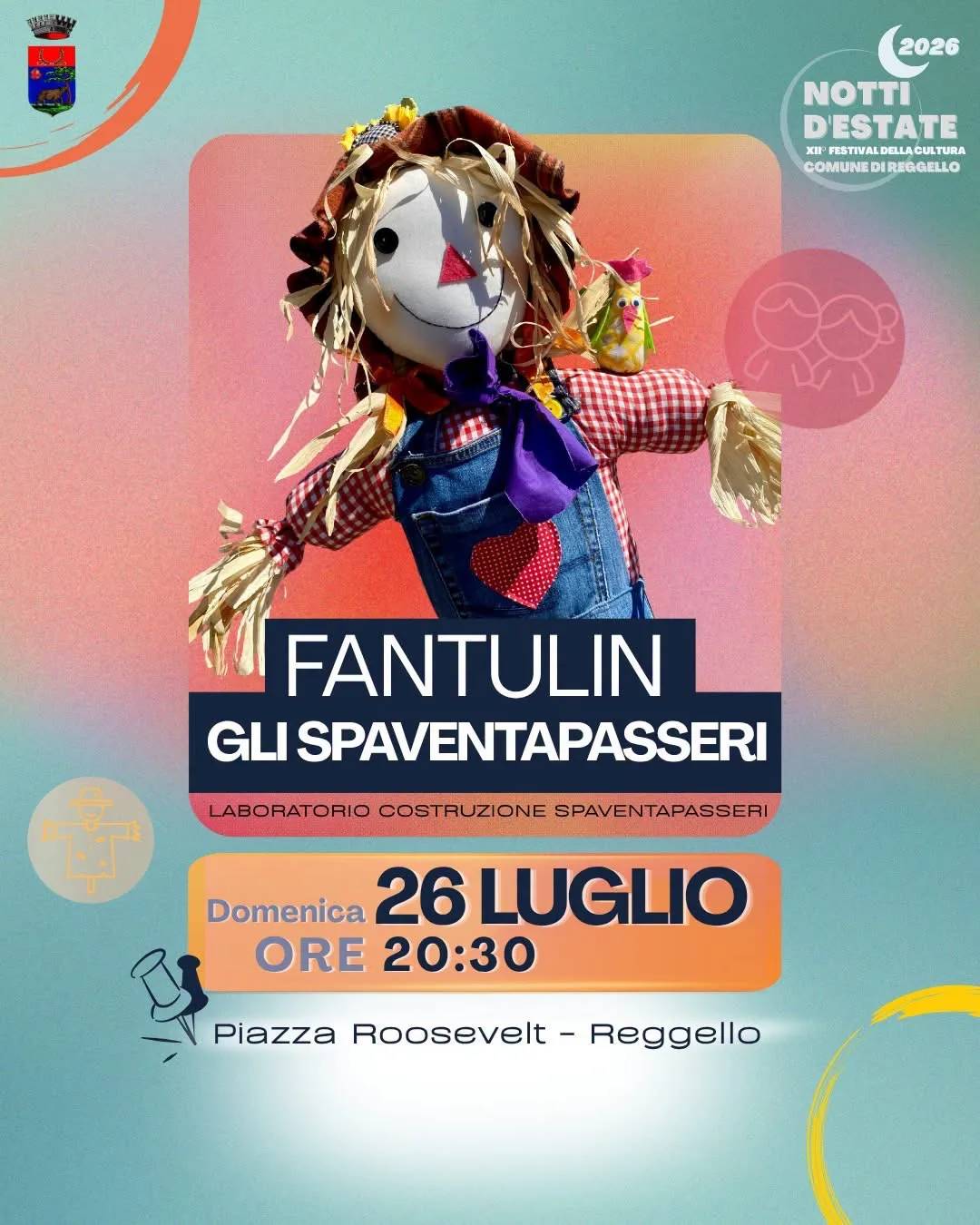 Locandina XII Festival della Cultura Fantulin Gli Spaventapasseri 2026 a Reggello (Firenze)