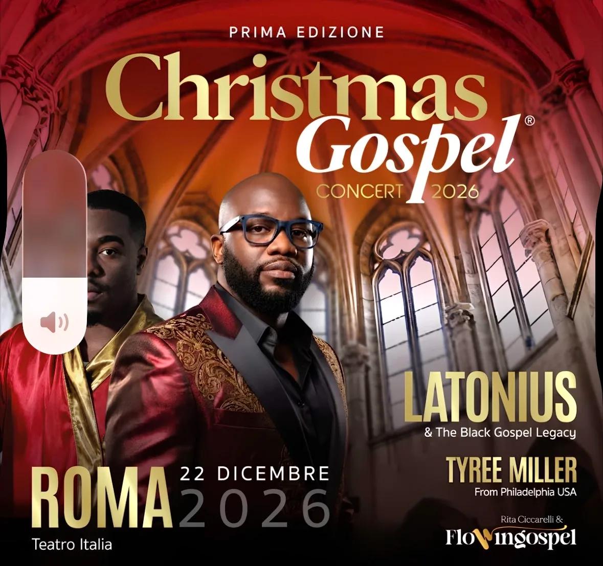Locandina Prima Edizione Christmas Gospel Concert 2026 a Roma (Roma)