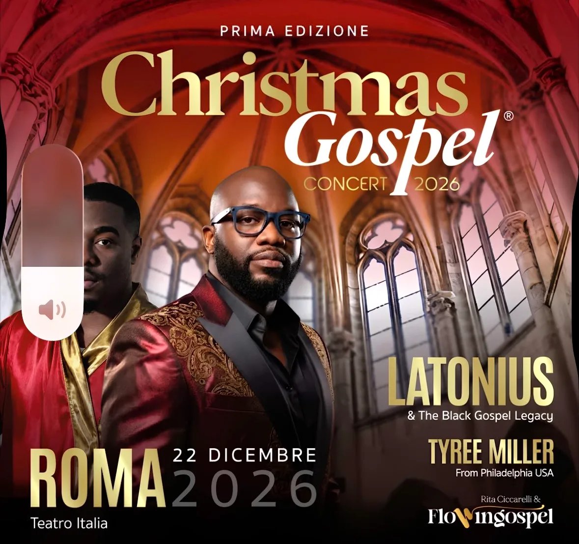 Locandina Prima Edizione Christmas Gospel Concert 2026 a Roma (Roma)