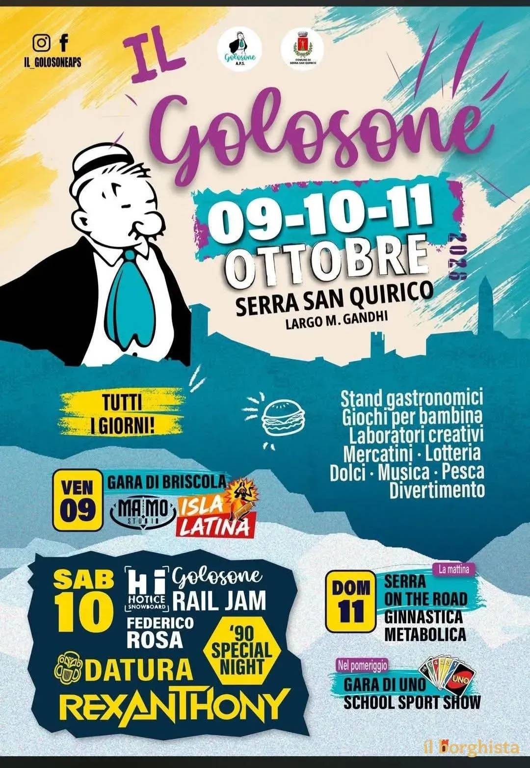 Locandina Il Golosone 2026 a Serra San Quirico (Ancona)