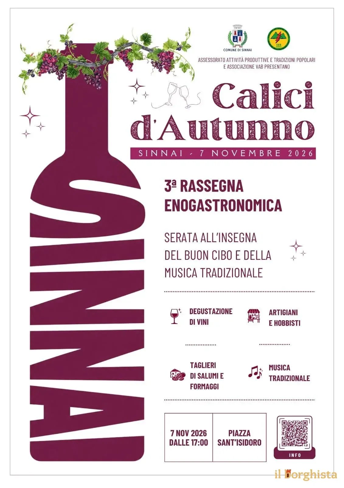 3ª Rassegna Enogastronomica Calici d'Autunno 2026