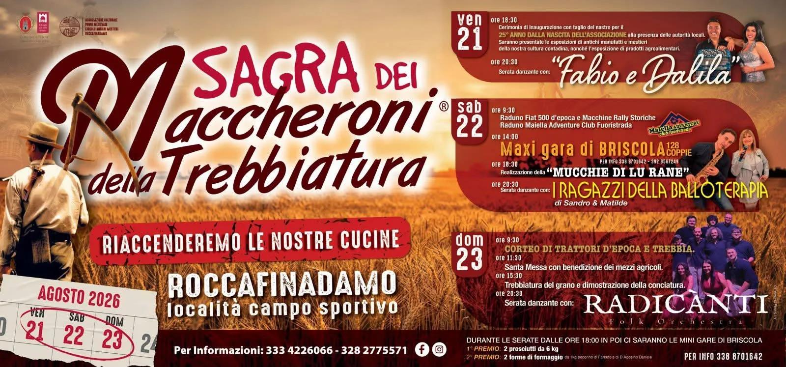 Sagra dei Maccheroni della Trebbiatura — Penne