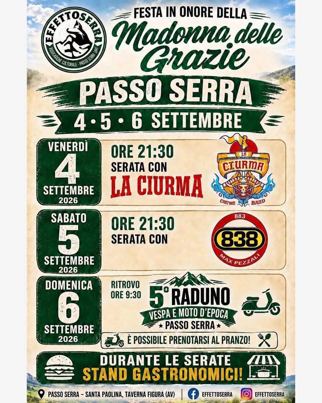 Locandina Passo Serra a Santa Paolina (Avellino)