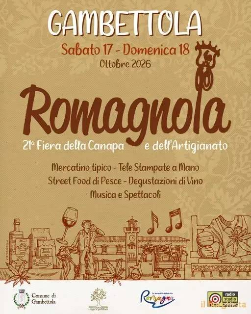 Locandina 21ª Fiera della Canapa e dell'Artigianato 2026 a Gambettola (Forlì-Cesena)