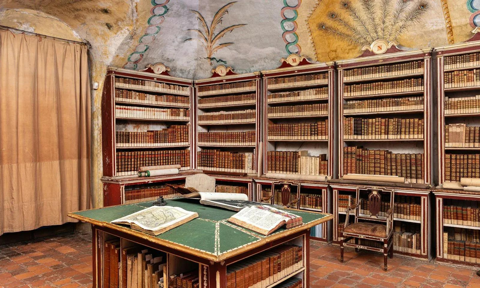 La Biblioteca – Castello E Parco Di Masino, Caravino (Torino). Foto: FAI / Archivio FAI