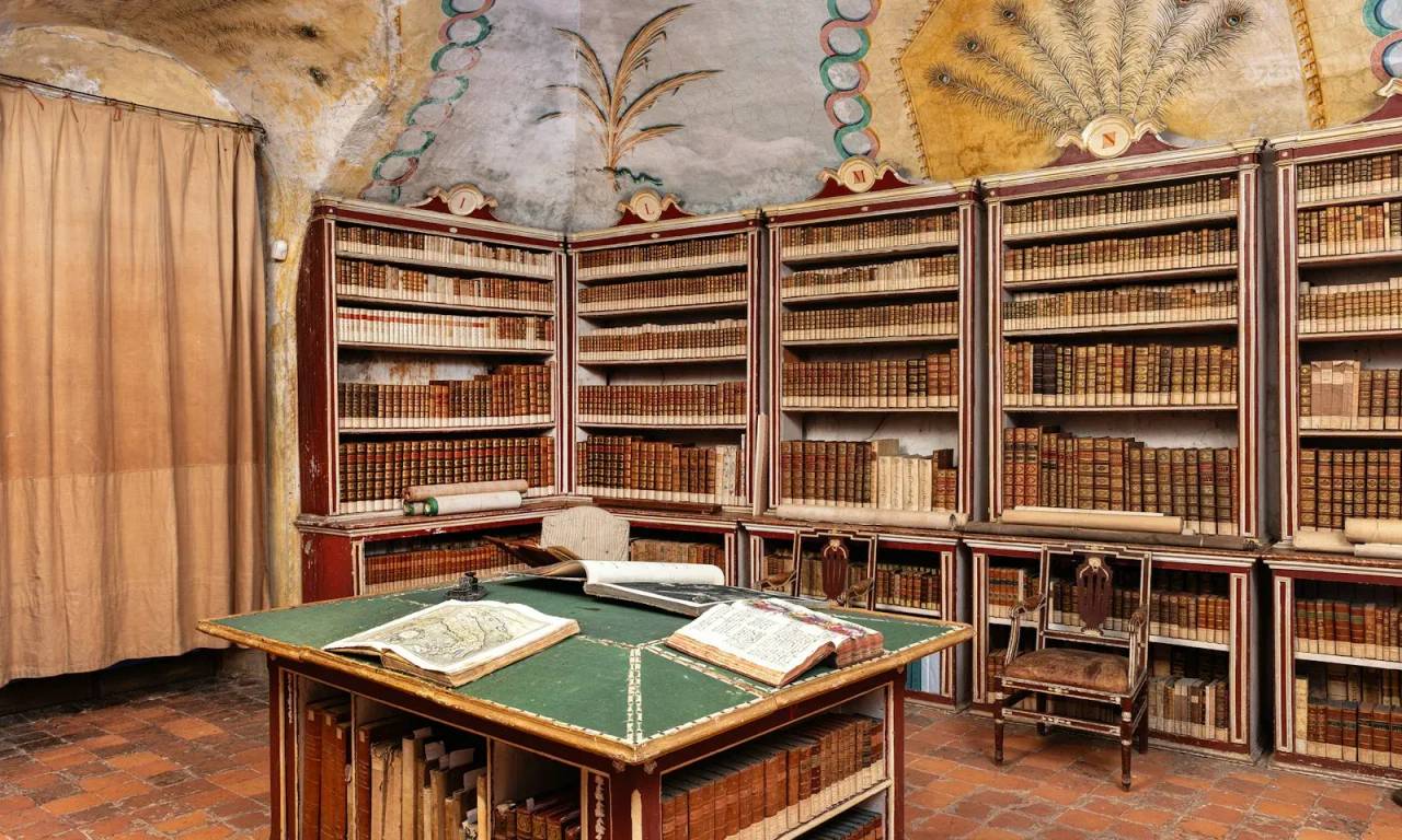 La Biblioteca – Castello E Parco Di Masino, Caravino (Torino). Foto: FAI / Archivio FAI