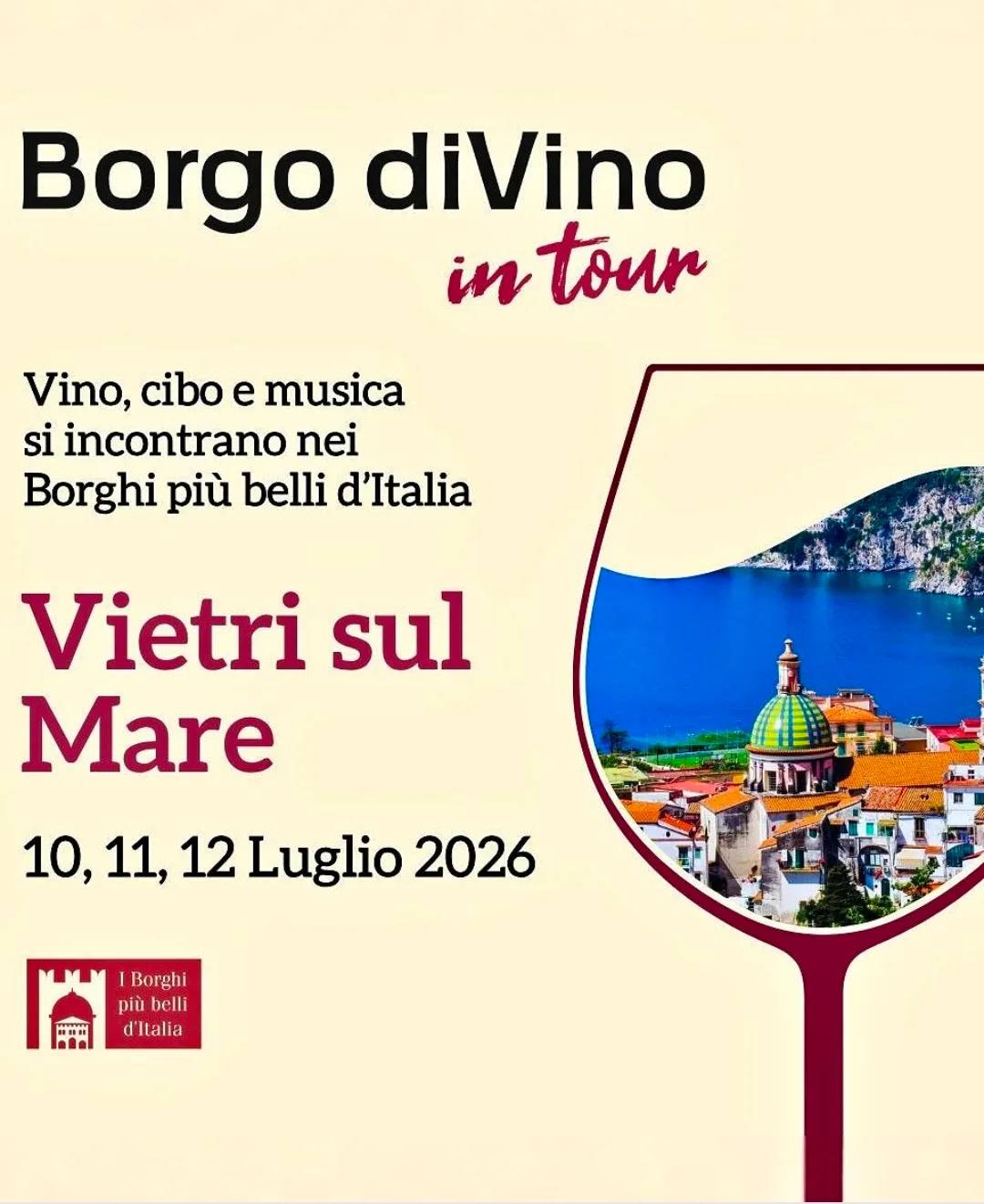 Locandina Borgo diVino 2026 a Vietri sul Mare (Salerno)