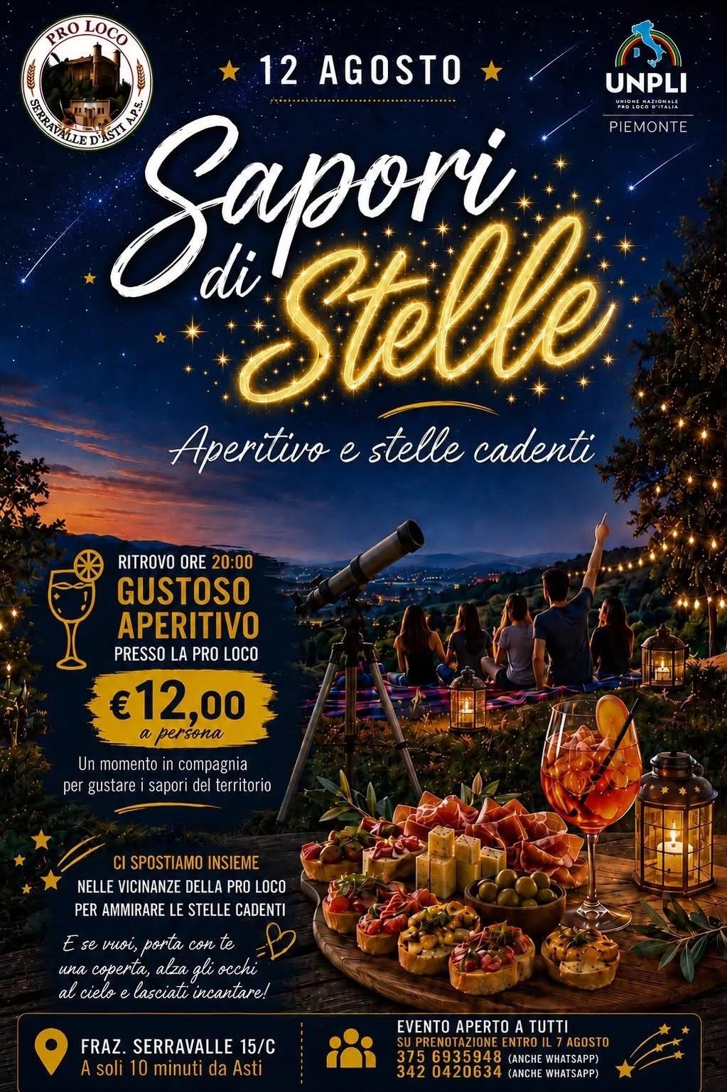 Locandina Sapori di Stelle 2026 a Asti (Asti)