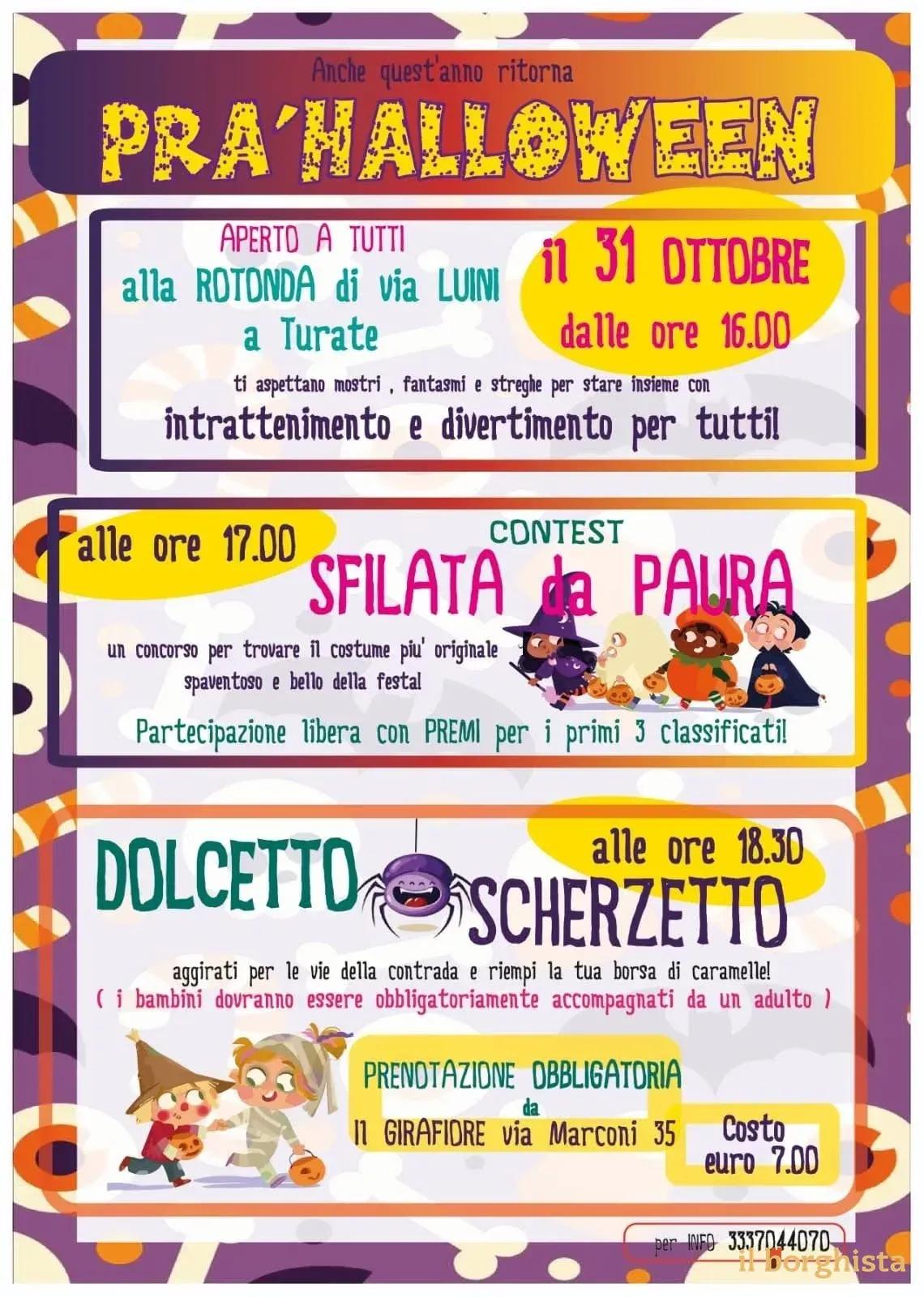 Locandina Pra' Halloween 2026 a Turate (Como)