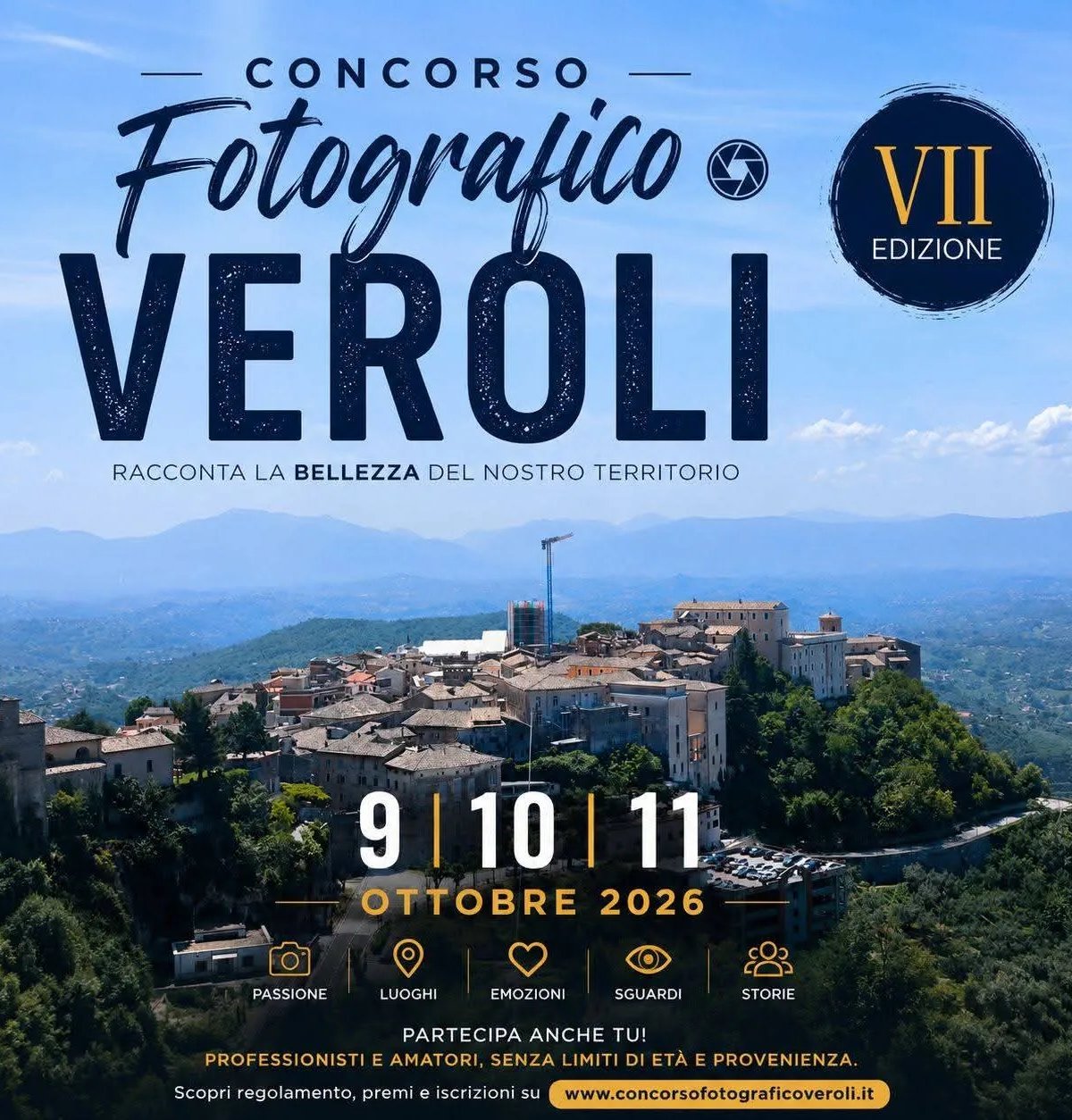 Locandina VII Concorso Fotografico Veroli 2026 a Veroli (Frosinone)