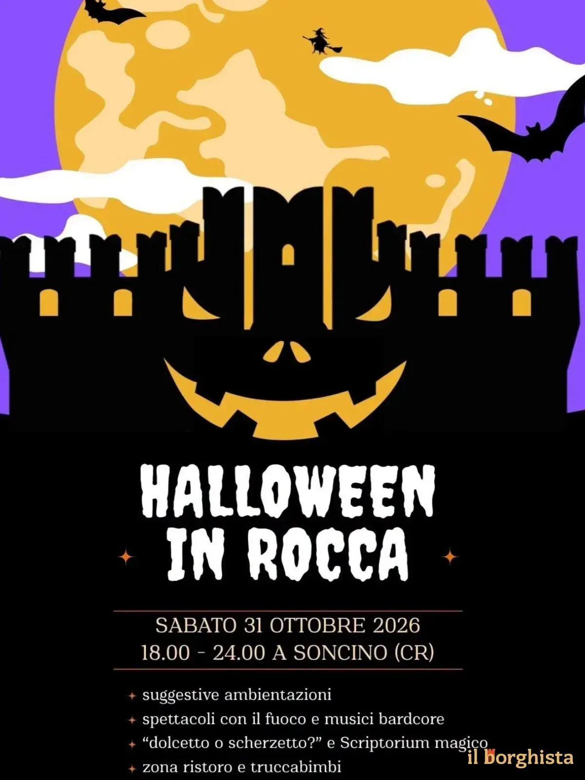 Locandina II Halloween in Rocca 2026 a Soncino (Cremona)