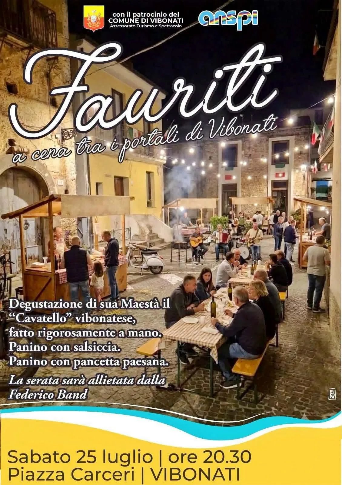 Locandina Fauriti a cena tra i portali di Vibonati 2026 a Vibonati (Salerno)
