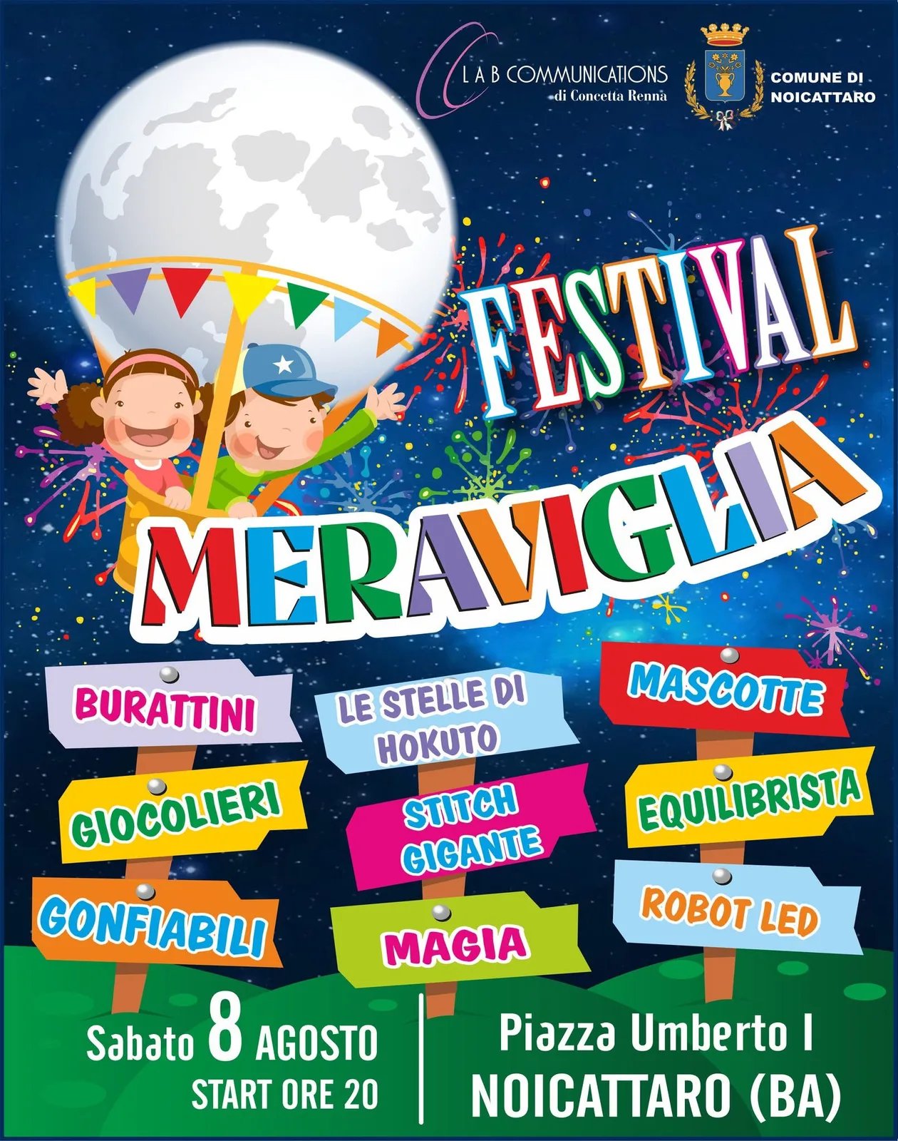 Locandina Festival Meraviglia 2026 a Noicattaro (Bari)
