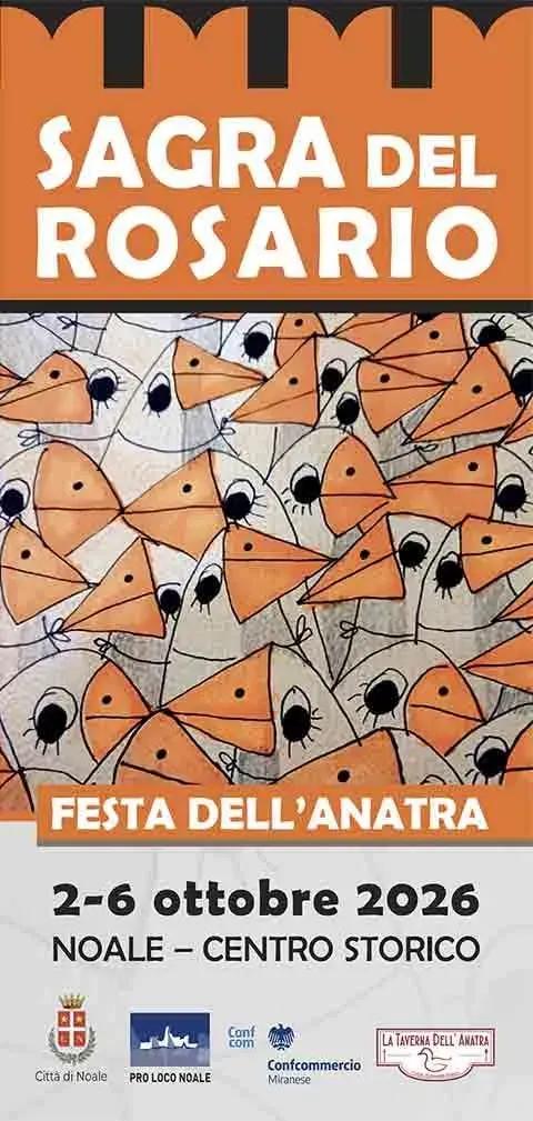 Locandina Sagra del Rosario 2026 - Festa dell'Anatra a Noale (Venezia)