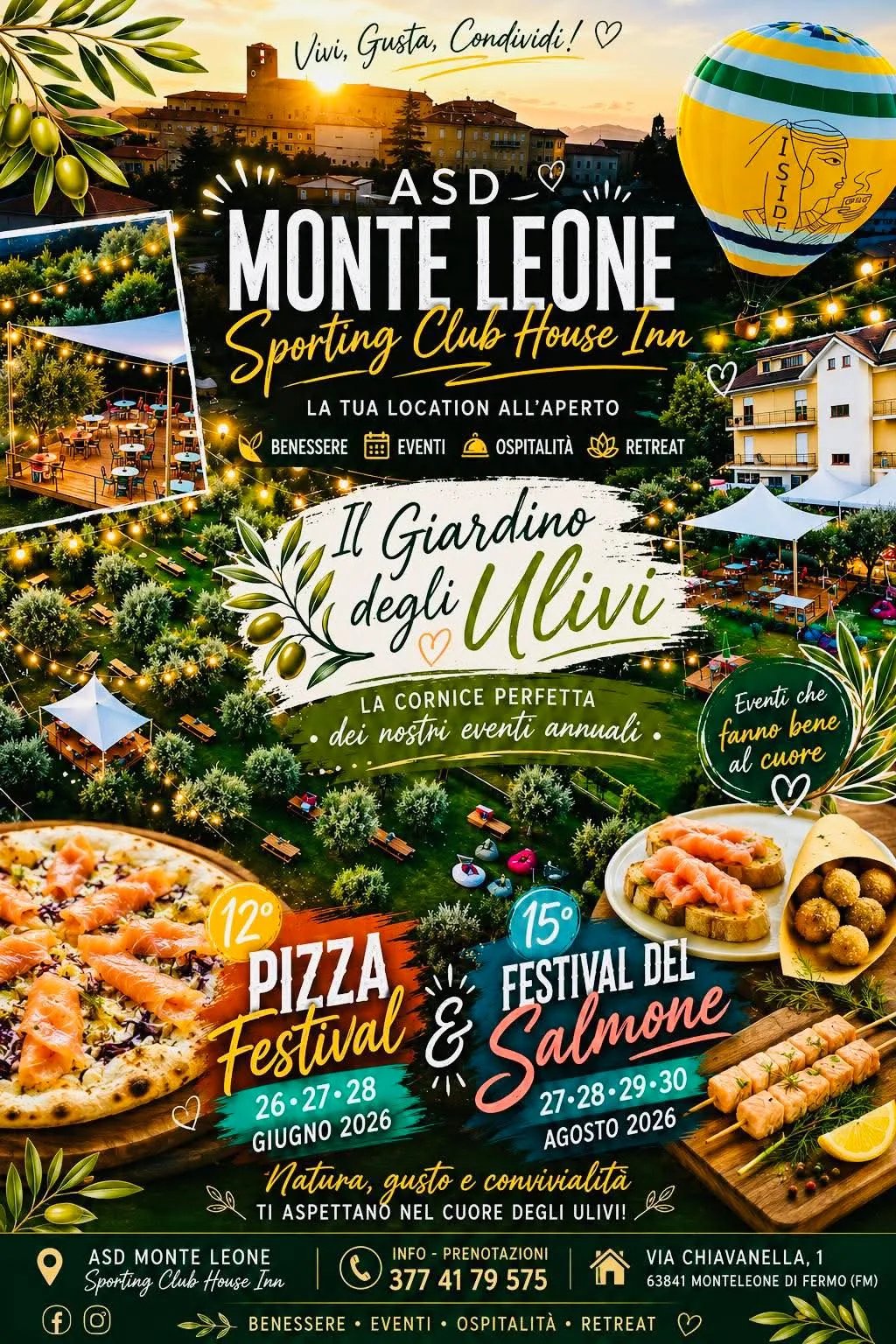 Locandina 12° Pizza Festival 2026 a Monteleone di Fermo (Fermo)