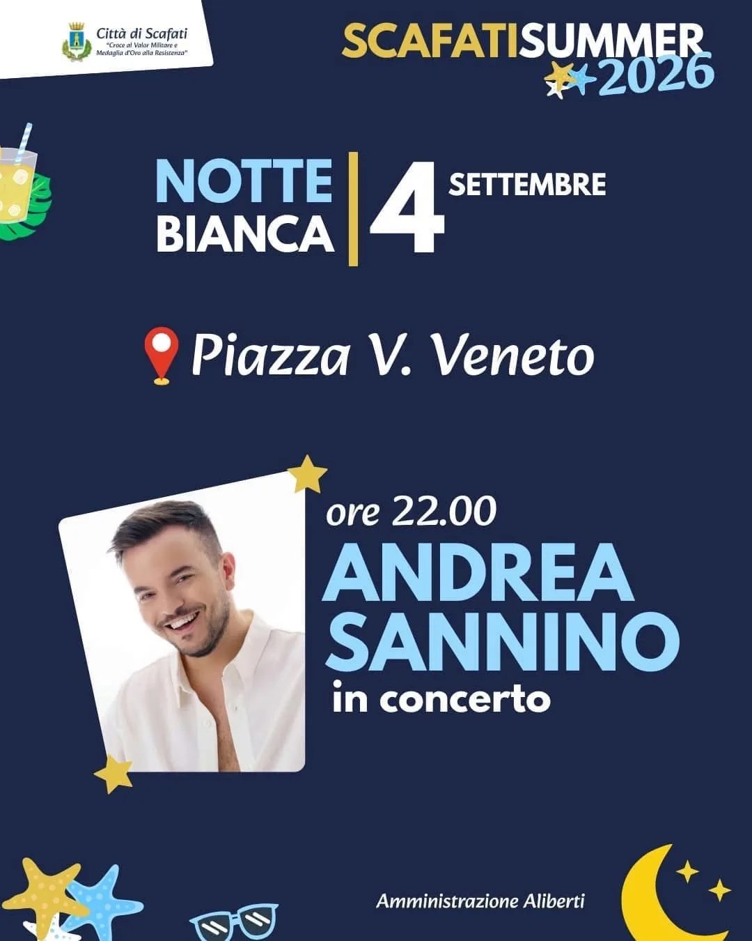 Locandina Notte Bianca 2026 a Scafati a Scafati (Salerno)