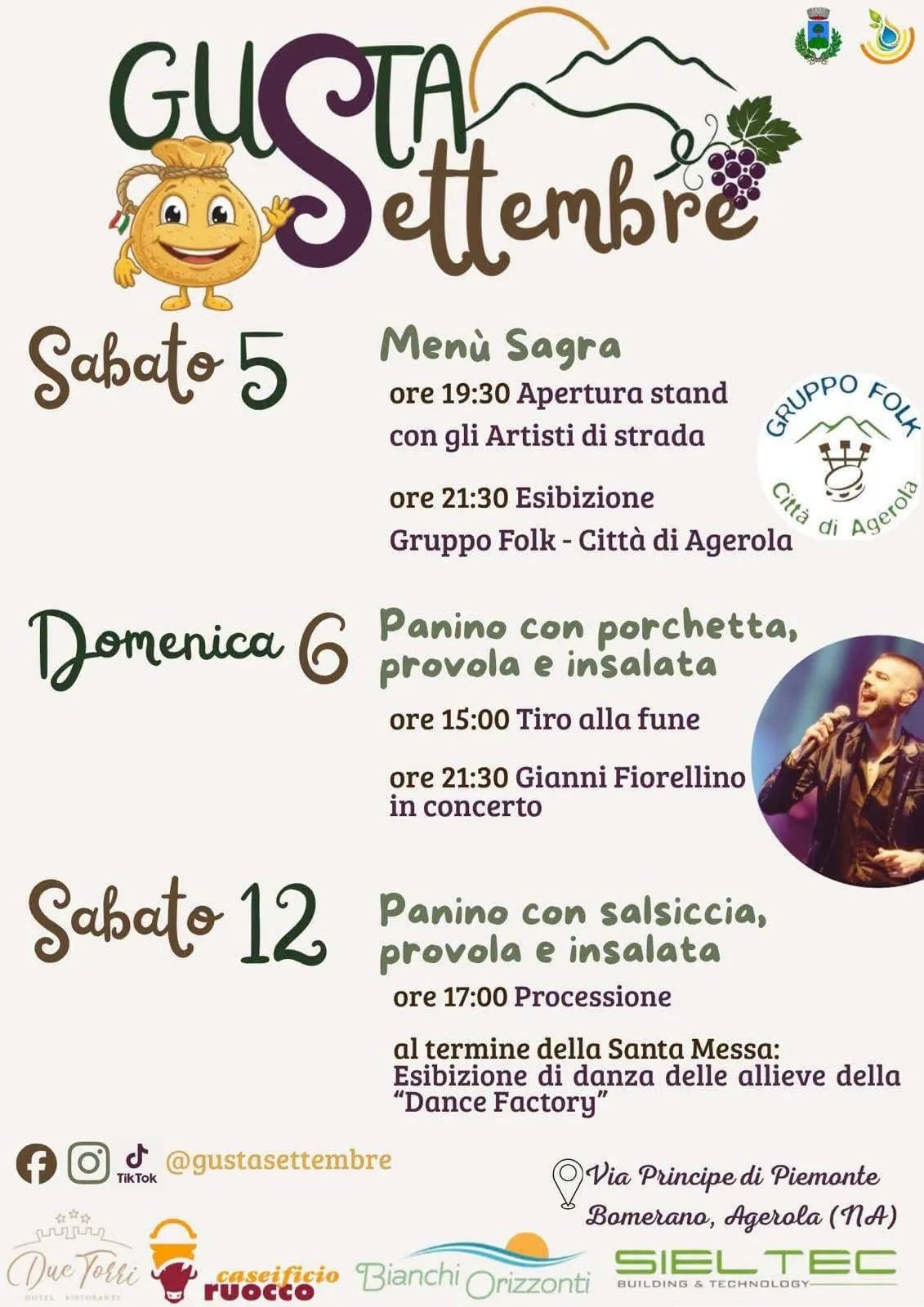 Locandina Gusta Settembre 2026 a Agerola (Napoli)