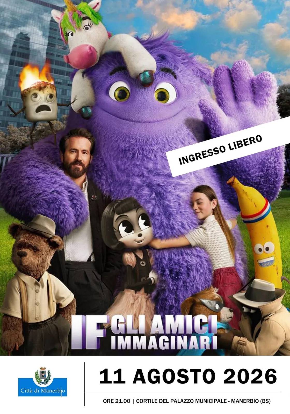 Locandina IF Gli Amici Immaginari 2026 a Manerbio (Brescia)