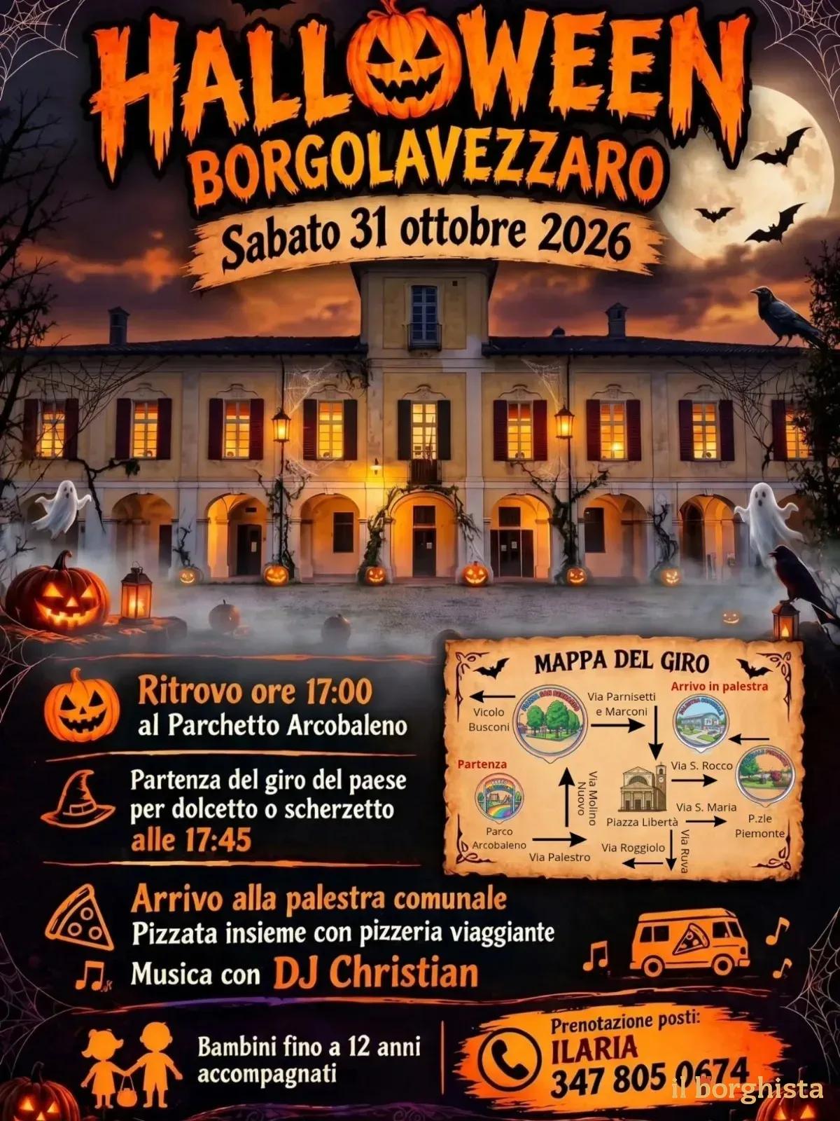Locandina Halloween Borgolavezzaro 2026 a Borgolavezzaro (Novara)