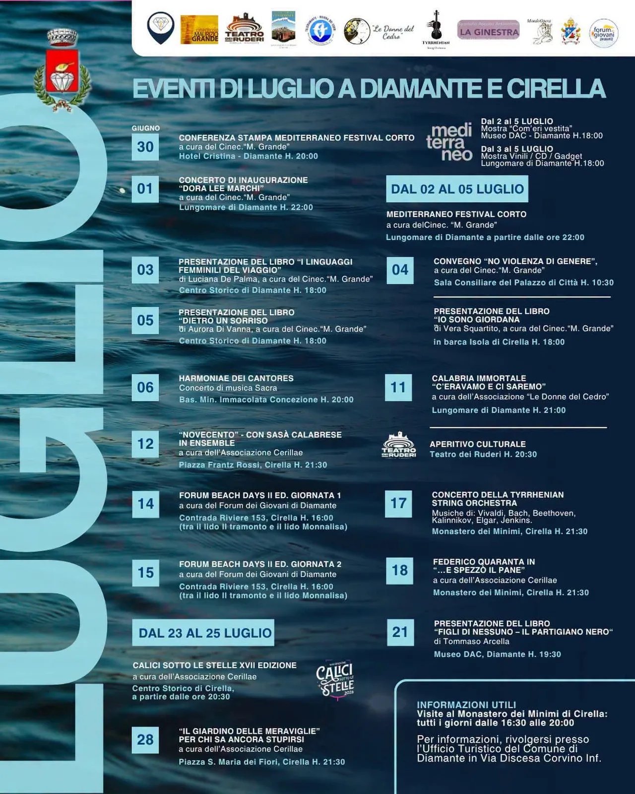 Locandina Presentazione libro "Io sono Giordana" 2026 a Diamante (Cosenza)