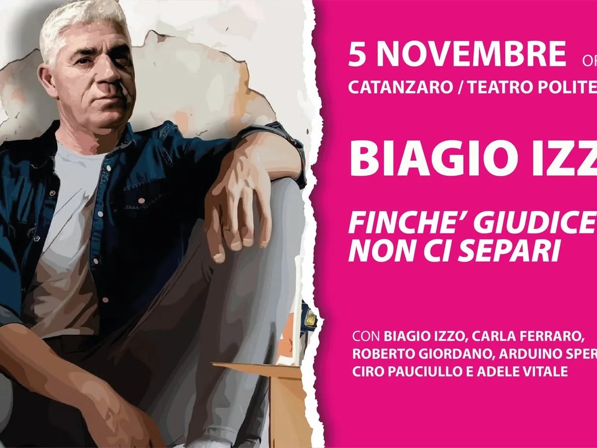 Locandina Spettacolo Biagio Izzo 2026 a Catanzaro (Catanzaro)
